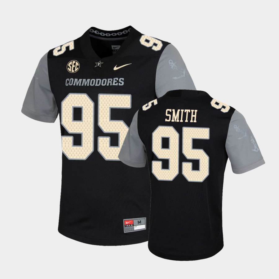 Men's Vanderbilt Commodores #95 Harrison Smith Nike 2020 Black Untouchable College Game Football Jersey