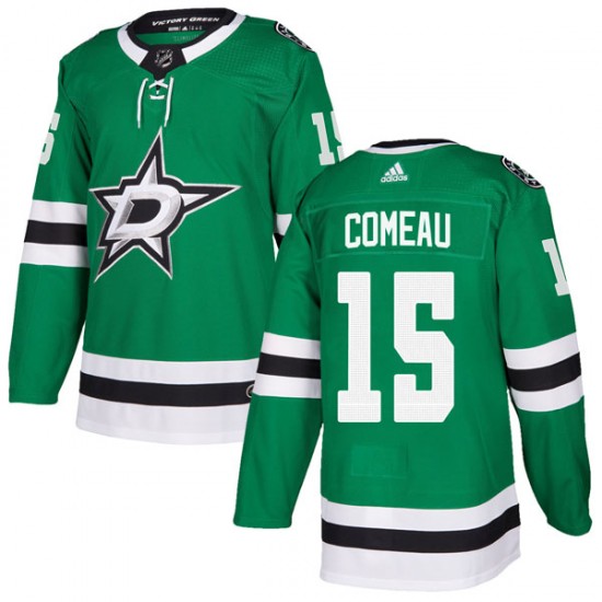 Men's Dallas Stars #15 Blake Comeau Adidas Green Home Jersey 