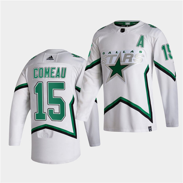 Youth Dallas Stars #15 Blake Comea Adidas 2021 Reverse Retro Jersey