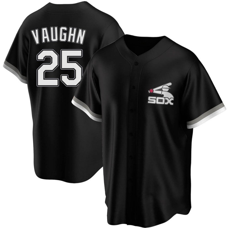 Men's Chicago White Sox #25 Andrew Vaughn Nike Black Retro Game Jersey