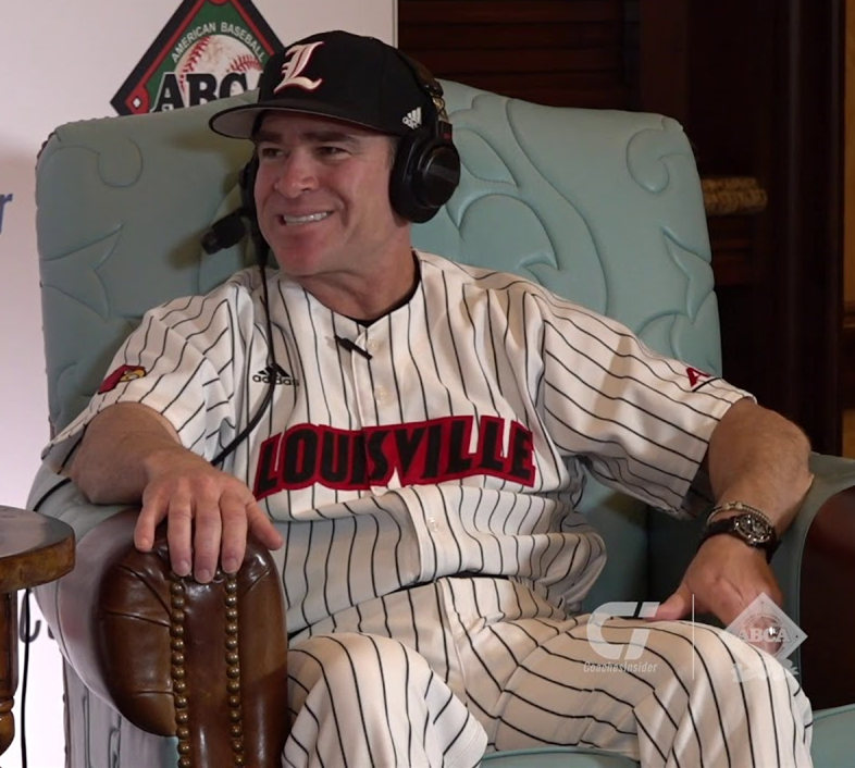 Louisville Cardinals #3 Dan McDonnell White Pinstripe Adidas College Baseball Jersey