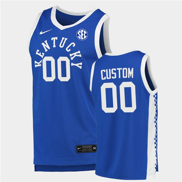 Men's Kentucky Wildcats Custom Nike Royal Retro College Basketball Jersey