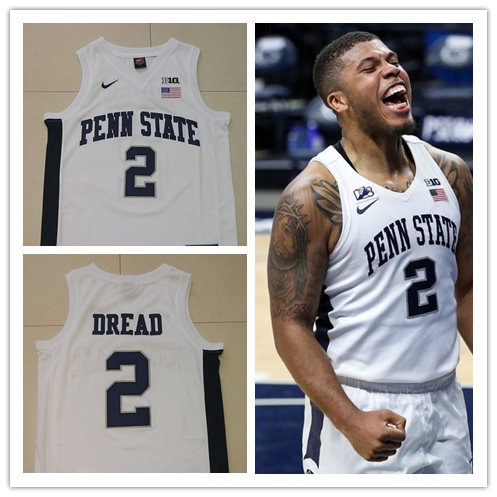 Men Youth Penn State Nittany Lions #2 Myles Dread Nike White College Basketball Swingman Jersey