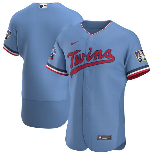 Men's Minnesota Twins Blank Nike Light Blue Alternate FlexBase Jersey