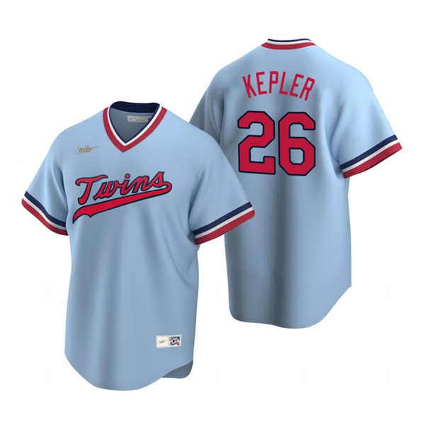 Mens Minnesota Twins #26 Max Kepler Nike Light Blue Cooperstown Collection Player Jersey