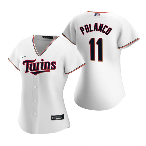 Women's Minnesota Twins #11 Jorge Polanco Nike White Home Jersey