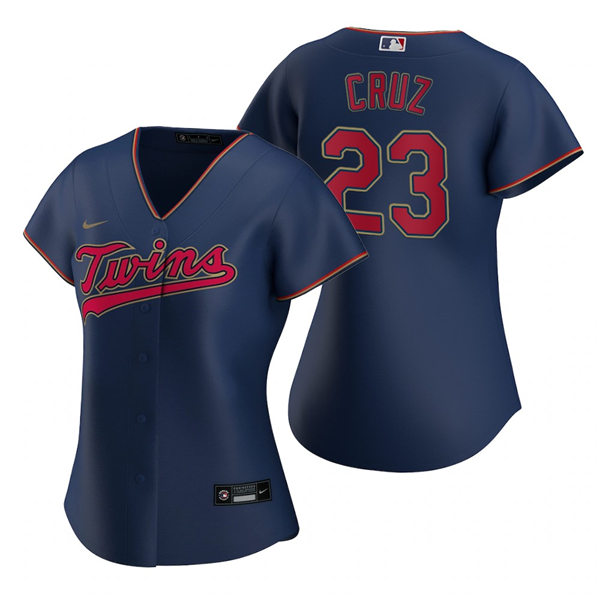 Women's Minnesota Twins #23 Nelson Cruz Nike Navy Alternate Jersey