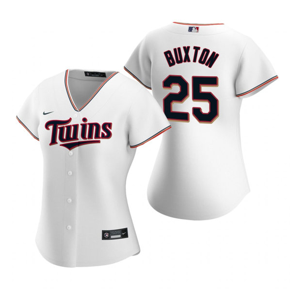 Women's Minnesota Twins #25 Byron Buxton Nike White Home Jersey