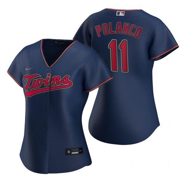 Women's Minnesota Twins #11 Jorge Polanco Nike Navy Alternate Jersey