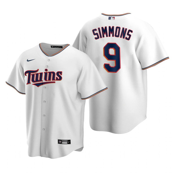 Youth Minnesota Twins #9 Andrelton Simmons Nike White Home Jersey
