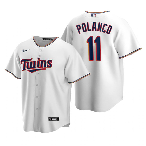 Youth Minnesota Twins #11 Jorge Polanco Nike White Home Jersey