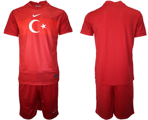 Mens Turkey National Team  20221 Home Red Soccer Jersey Suit