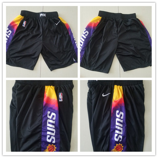 Mens Phoenix Suns Black Nike 2020-21 City Edition Swingman Shorts  