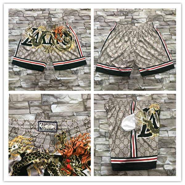 Mens Los Angeles Lakers Camo Chinese Element Edition Mitchell & Ness Hardwood Classics Jumbotron Sublimated Shorts