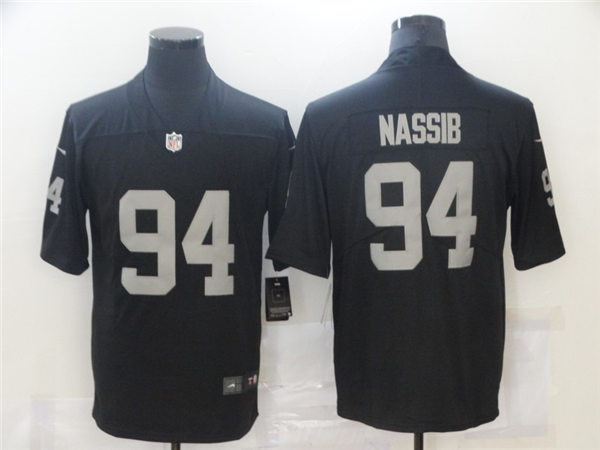 Men's Las Vegas Raiders #94 Carl Nassib  Stitched NFL Nike Black Vapor Untouchable Limited Jersey