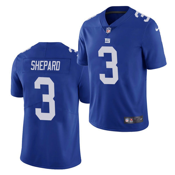 Mens New York Giants #3 Sterling Shepard Nike Royal Team Color Vapor Untouchable Limited Jersey