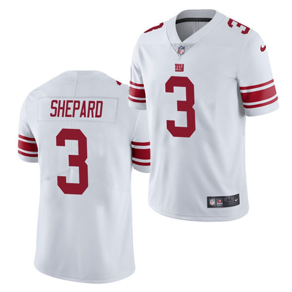 Mens New York Giants #3 Sterling Shepard Nike White Vapor Untouchable Limited Jersey