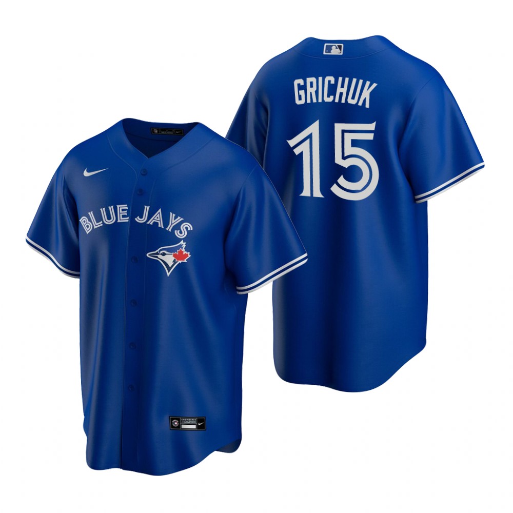 Mens Toronto Blue Jays #15 Randal Grichuk Nike Royal Cool Base Jersey