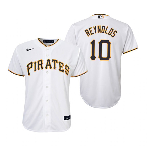 Youth Pittsburgh Pirates #10 Bryan Reynolds Nike White Home Jersey