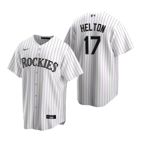 Youth Colorado Rockies Retired Player #17 Todd Helton Stitched Nike White Jersey