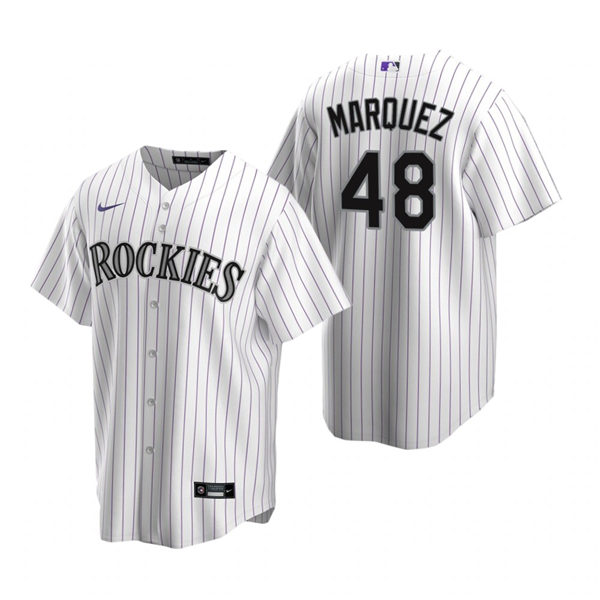 Youth Colorado Rockies #48 German Marquez Stitched Nike White Jersey