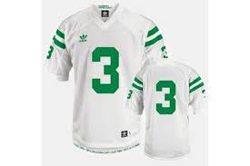 Men's Notre Dame Fighting Irish #3 Joe Montana Adidas White Green Football Jersey