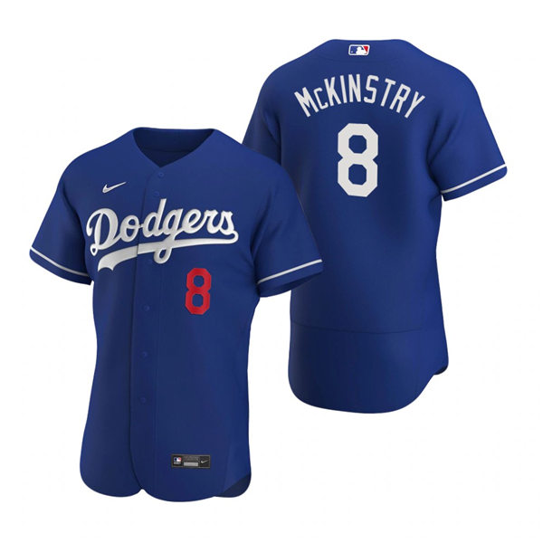Mens Los Angeles Dodgers #8 Zach McKinstry Royal Alternate Nike FlexBase Jersey