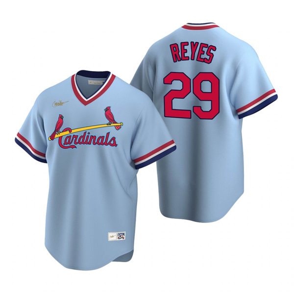 Youth St. Louis Cardinals #29 Alex Reyes Nike Light Blue Cooperstown Collection Jersey