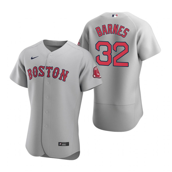Mens Boston Red Sox #32 Matt Barnes  Nike Gray Authentic Road Jersey