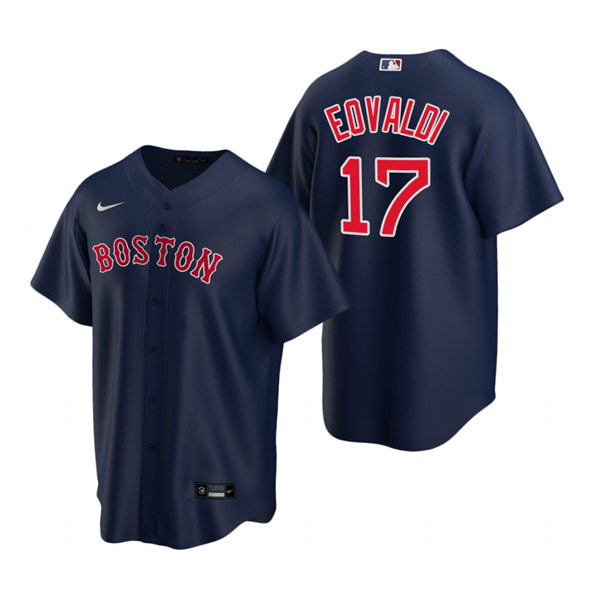 Mens Boston Red Sox #17 Nathan Eovaldi Nike Navy Alternate Cool Base Jersey