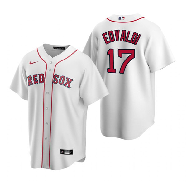 Mens Boston Red Sox #17 Nathan Eovaldi Nike White Replica Home Jersey