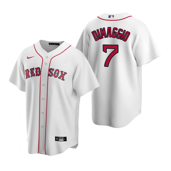 Mens Boston Red Sox Retired Player #7 Dom DiMaggio Nike White Home Cool Base Jersey