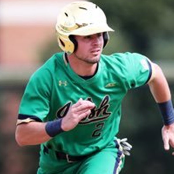 Mens Notre Dame Fighting Irish #2 Spencer Myers  Under Armour Green College Baseball Game Jersey