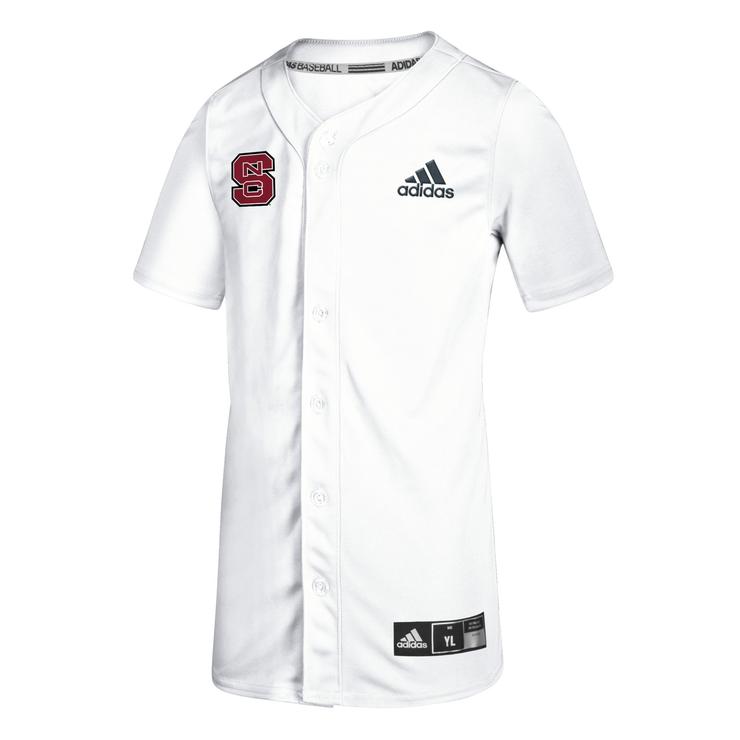 NC State Wolfpack Blank Adidas White Elite College Baseball Team Jersey