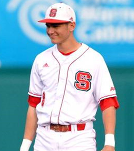 Mens NC State Wolfpack Custom Trea Turner Carlos Rodon Cory Mazzoni Andrew Knizner Adidas 2014 White Baseball Jersey