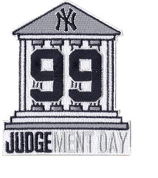 New York Yankees Aaron Judge #99 Courthouse Judgement Day Jersey Embroidery Patch