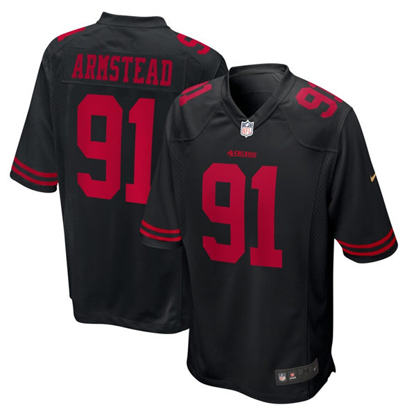 Mens San Francisco 49ers #91 Arik Armstead Black Nike Vapor Untouchable Limited Jersey