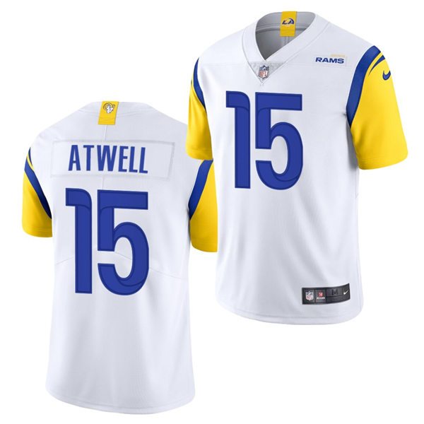 Mens Los Angeles Rams #15 Tutu Atwell 2021 Nike White Modern Throwback Vapor Limited Jersey

