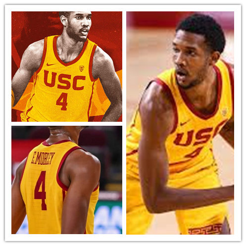 Mens USC Trojans #4 Evan Mobley Nike Yellow Alternate College Basketball Jersey