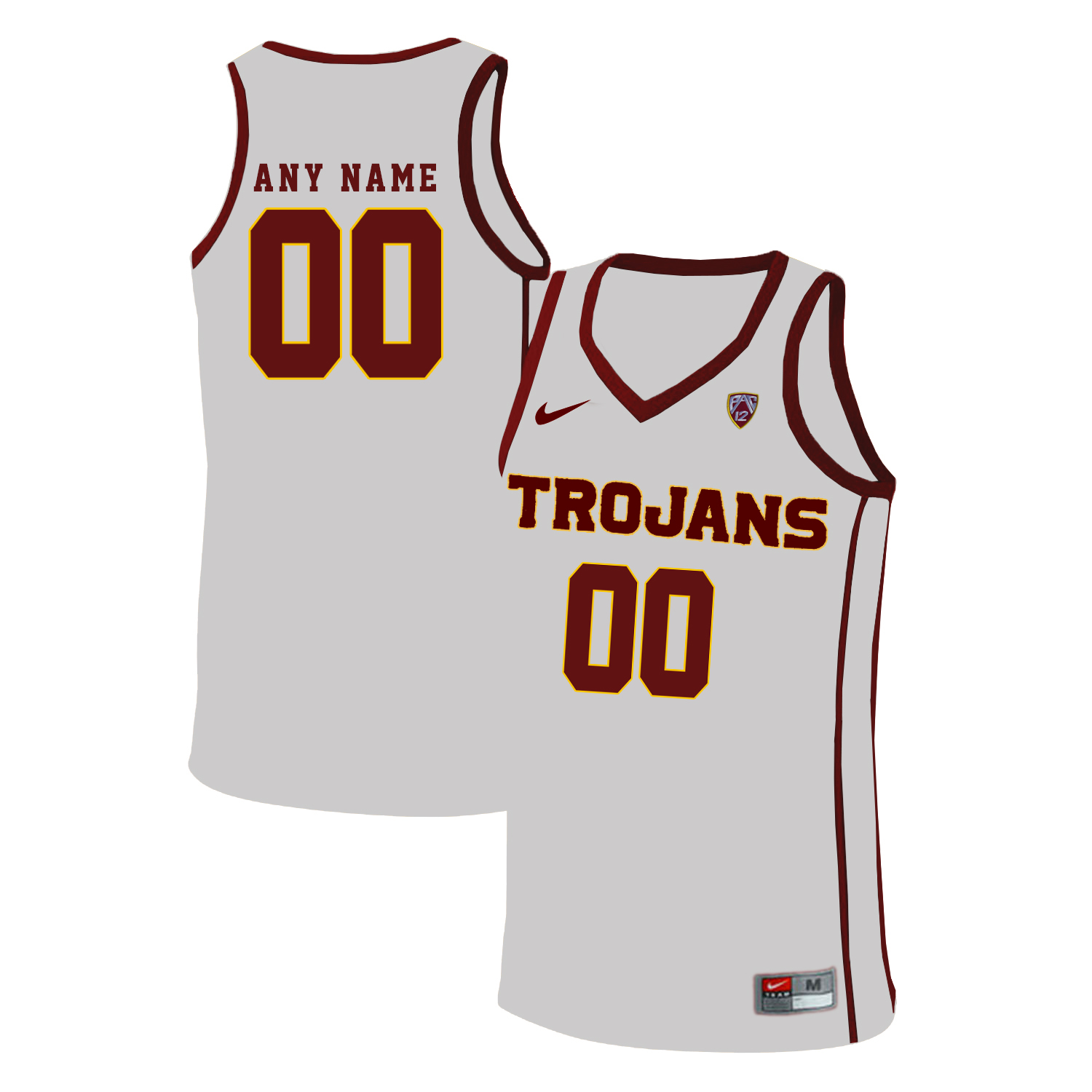 Mens USC Trojans Custom Demar DeRozan Brian Scalabrine  Cheryl Miller Lisa Leslie Nike White Basketball Jersey