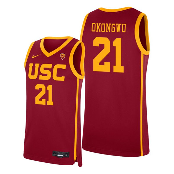 Mens USC Trojans #21 Onyeka Okongwu Nike Cardinal College Basketball Jersey Mens USC Trojans #21 Onyeka Okongwu Nike Cardinal College Basketball Jersey