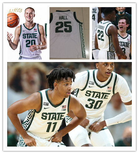 Womens Michigan State Spartans Custom Cassius Winston Aaron Henry Matt McQuaid Denzel Valentine Draymond Green Nike 2021 White Basketball Jersey