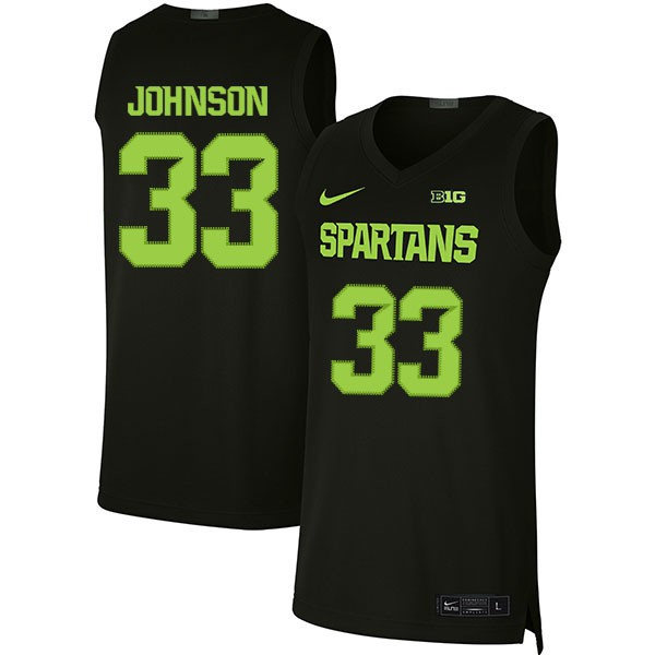 Mens Michigan State Spartans #33 Magic Johnson 2019 Black Nike Limited College Basketball Jersey
