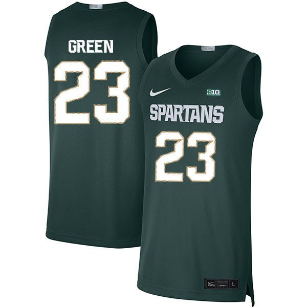 Mens Michigan State Spartans #23 Draymond Green Nike 2020 Green Alumni Limited College Basketball Jersey