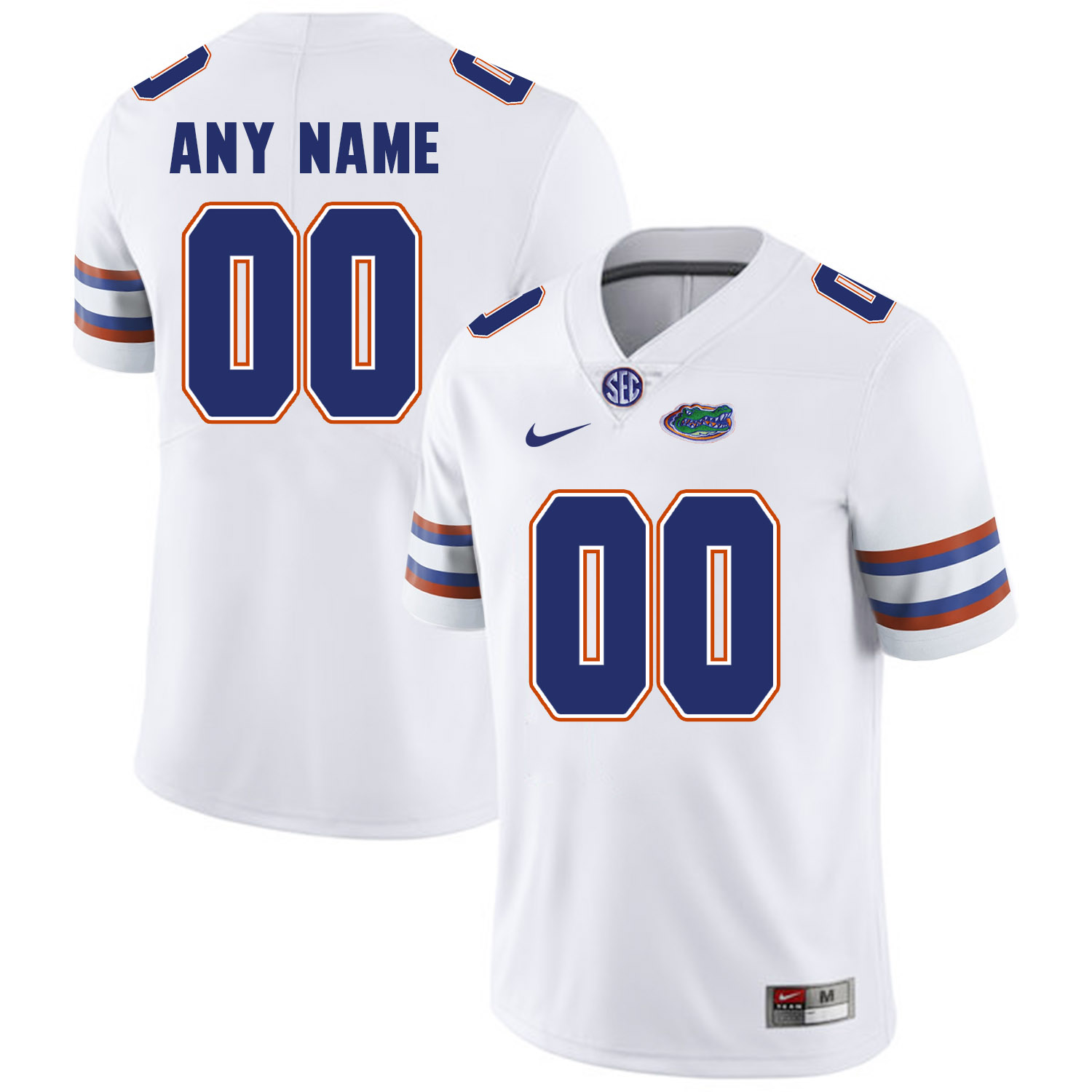 Mens Florida Gators Custom Emmitt Smith Wilber Marshall Danny Wuerffel Jack Youngblood White Nike Football Jersey