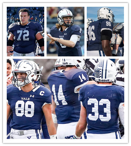 Yale Bulldogs Custom Under Armour Navy Football Game Jersey