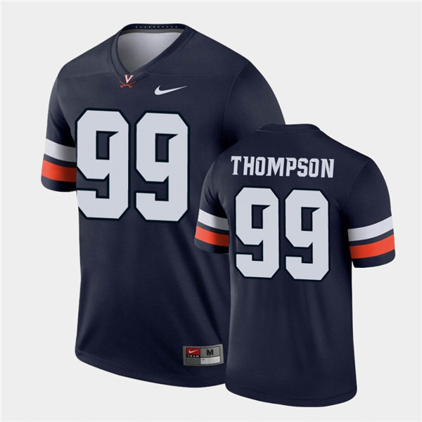 Mens Virginia Cavaliers #99 Keytaon Thompson Navy Nike College Football Game Jersey