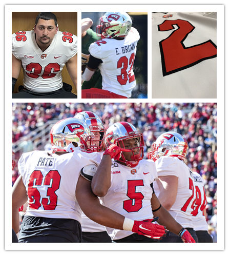 Mens Youth Western Kentucky Hilltoppers Custom Nike 2020 White Football Jersey