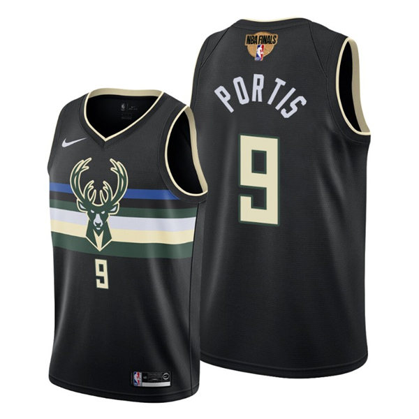 Mens Milwaukee Bucks #9 Bobby Portis Jordan Brand Black Statement Edition Swingman Jersey