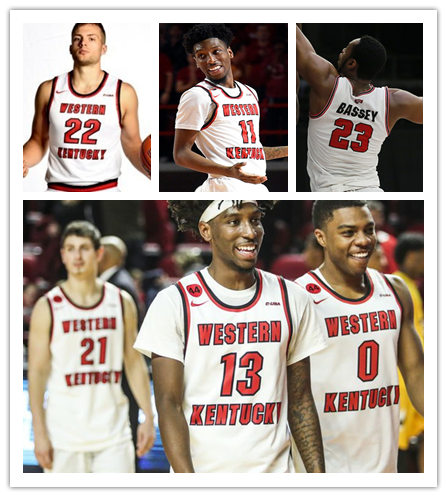 Mens Youth Western Kentucky Hilltoppers Custom Nike White Basketball Jersey